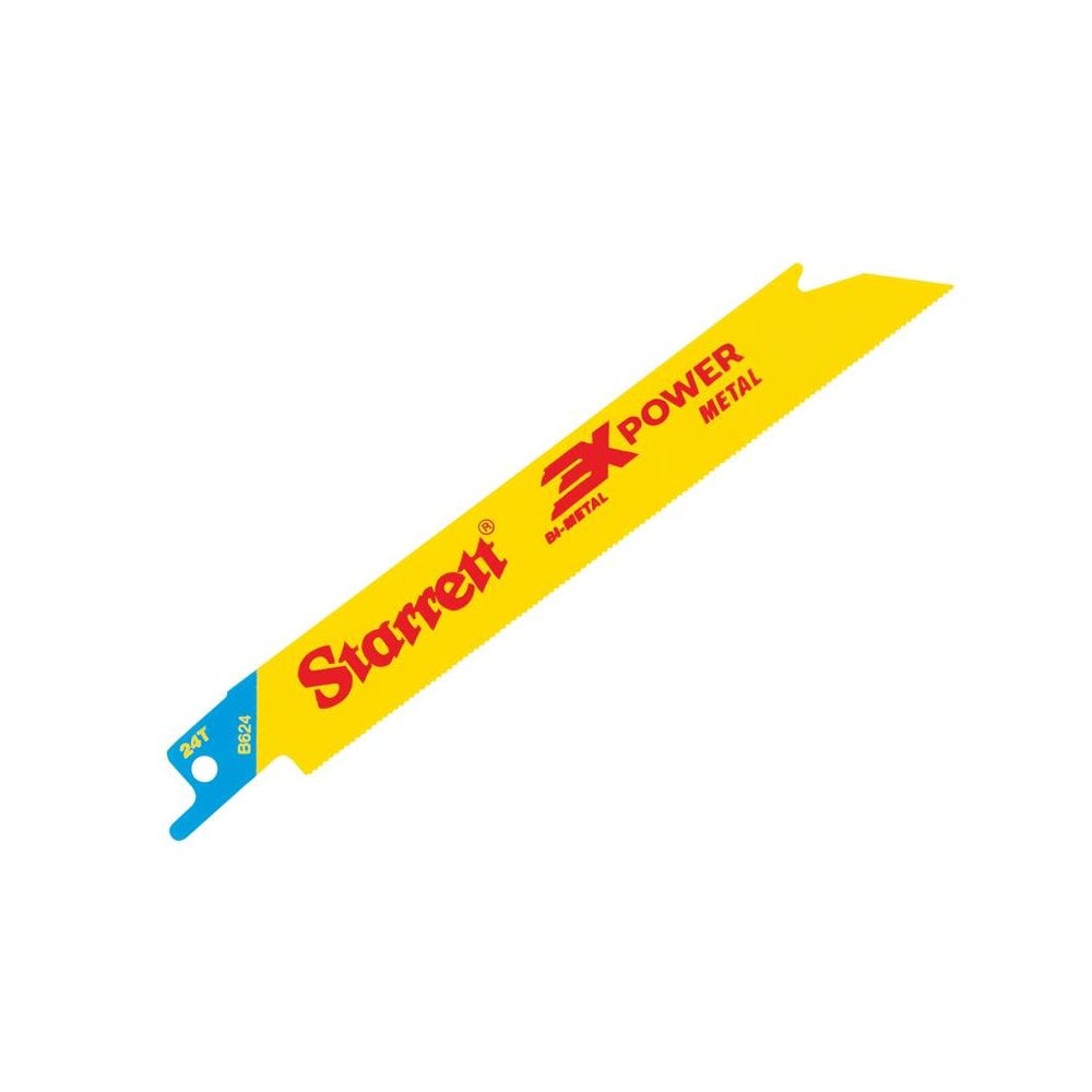 Starrett B624-5 Bi-Metal Reciprocating Blade, Metal Straight 152mm 24 TPI (Pack 5)