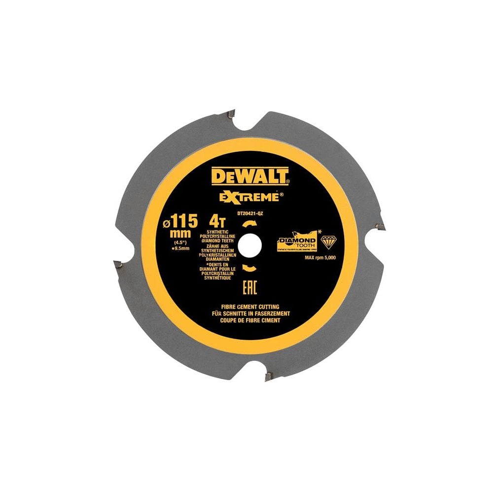 DEWALT DT20421 PCD Circular Saw Blade 115 x 9.5mm x 4T