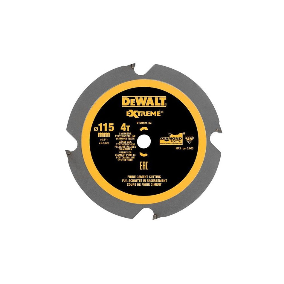 DEWALT DT20421 PCD Circular Saw Blade 115 x 9.5mm x 4T