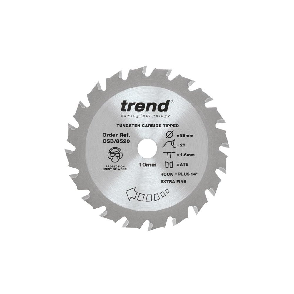 Trend CraftPro Mini Saw Blade 85 x 10mm x 20T
