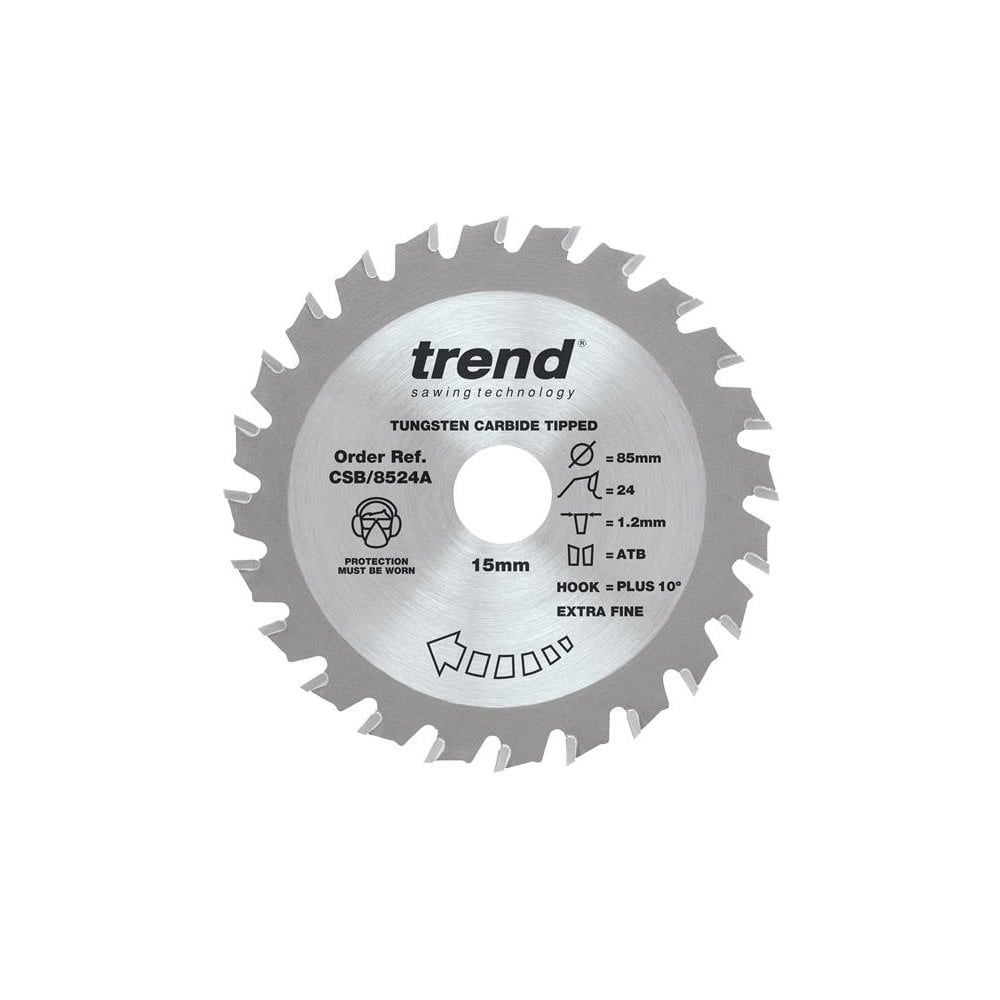 Trend CraftPro Mini Saw Blade 85 x 15mm x 24T