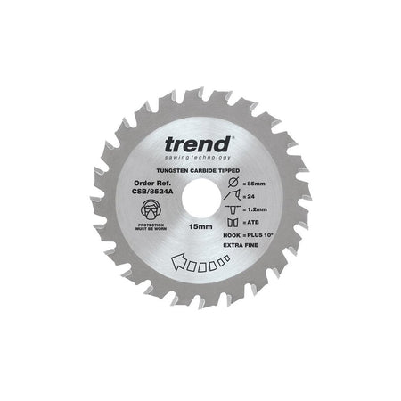 Trend CraftPro Mini Saw Blade 85 x 15mm x 24T