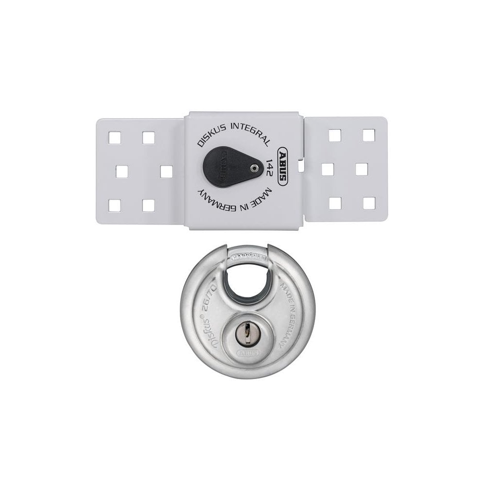 ABUS Mechanical 142 Series Sliding Door Van Lock & 26/70mm DiskusÂ© Padlock