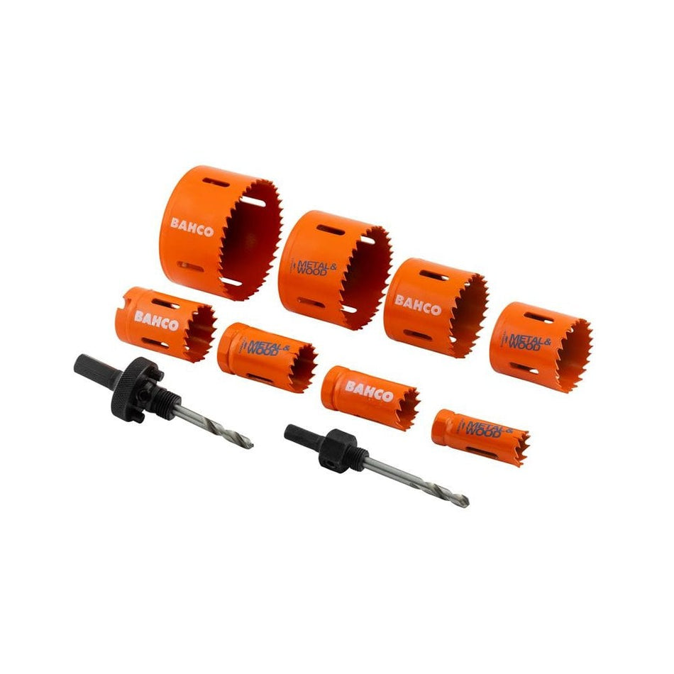 Bahco Electrician's Bi-Metal Holesaw Set, 10 Piece