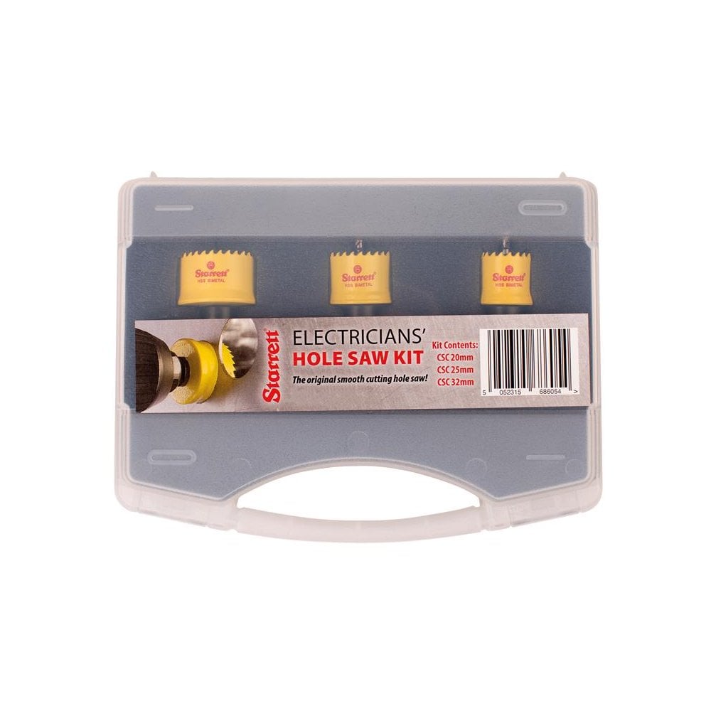Starrett Cordless Smooth Cut Bi-Metal Holesaw Kit, 3 Piece