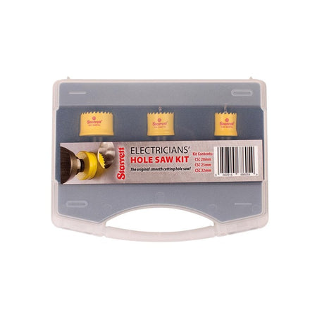 Starrett Cordless Smooth Cut Bi-Metal Holesaw Kit, 3 Piece