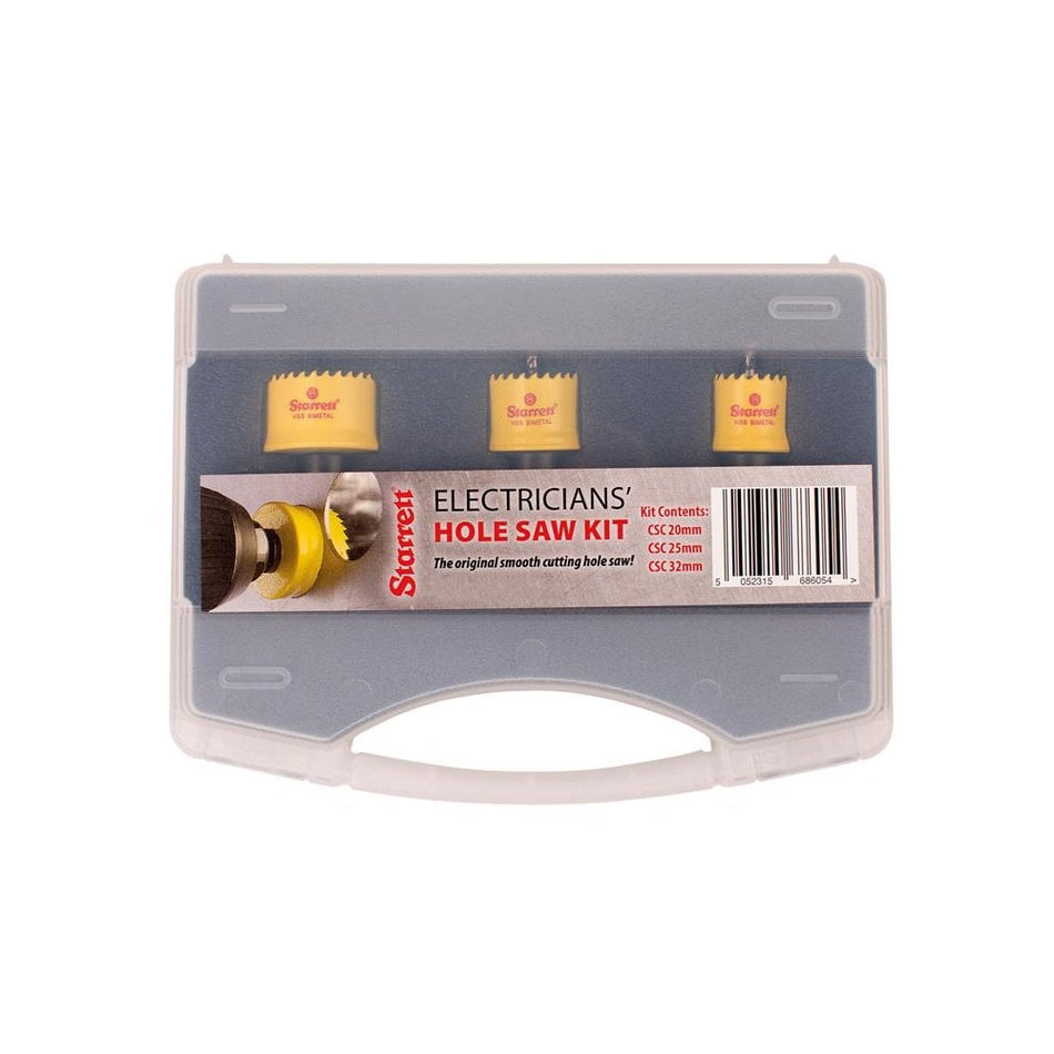 Starrett Cordless Smooth Cut Bi-Metal Holesaw Kit, 3 Piece