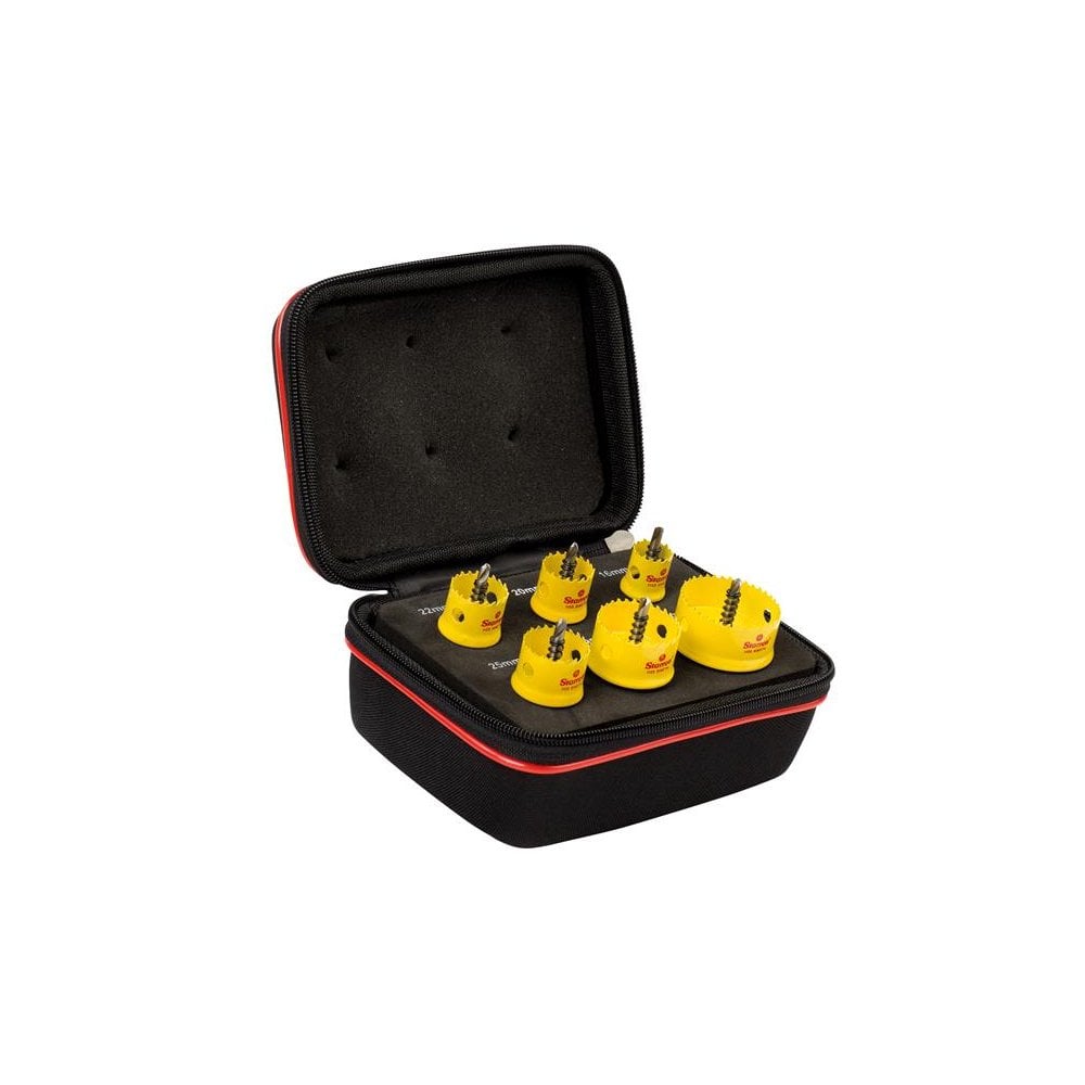 Starrett Cordless Smooth Cut Bi-Metal Holesaw Kit, 6 Piece