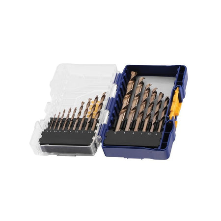 IRWINÂ© HSS Cobalt Drill Bit Set, 15 Piece