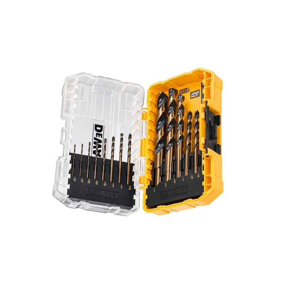 DEWALT DT70727 Black & Gold HSS Drill Set, 14 Piece