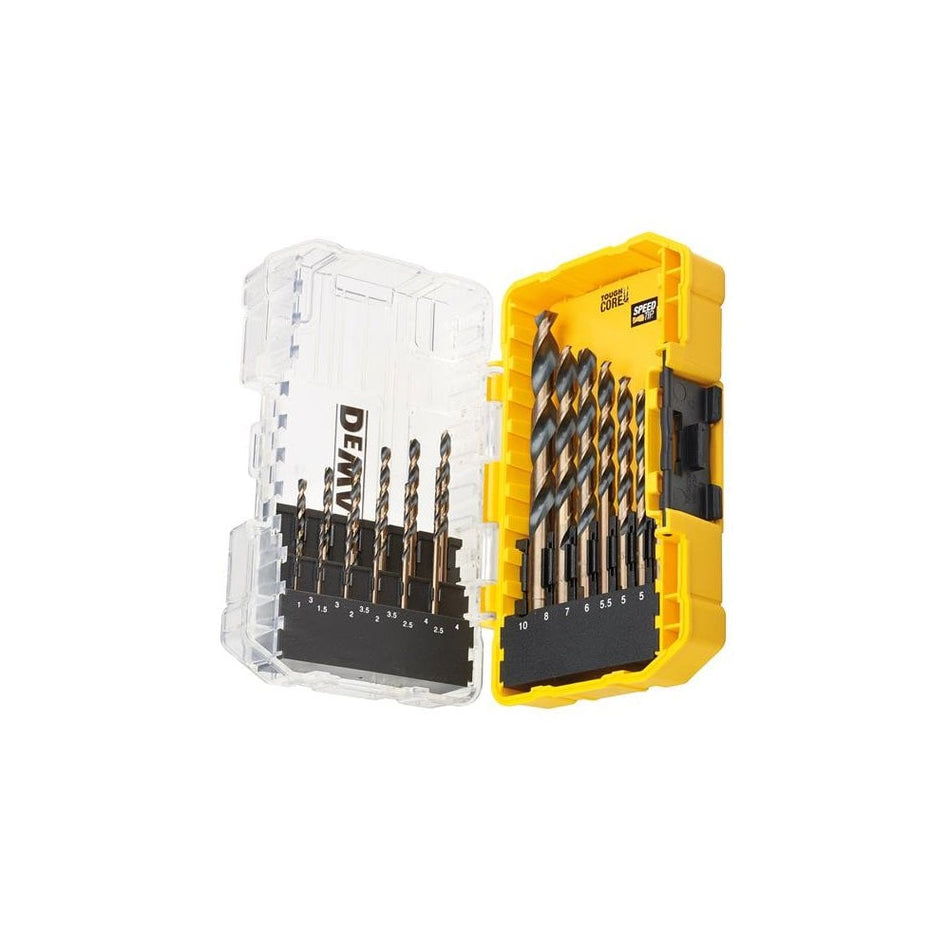 DEWALT DT70728 Black & Gold HSS Drill Set, 19 Piece
