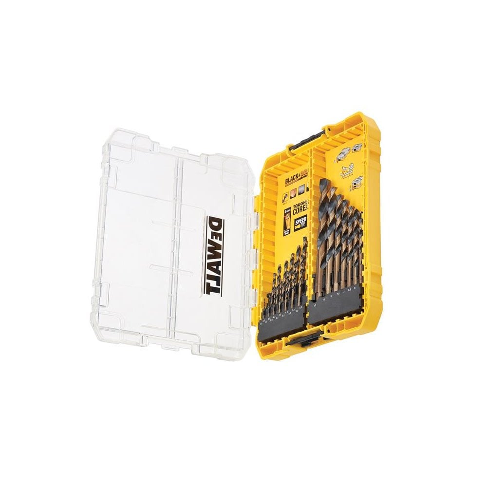 DEWALT DT70755 Black & Gold HSS Drill Set, 21 Piece