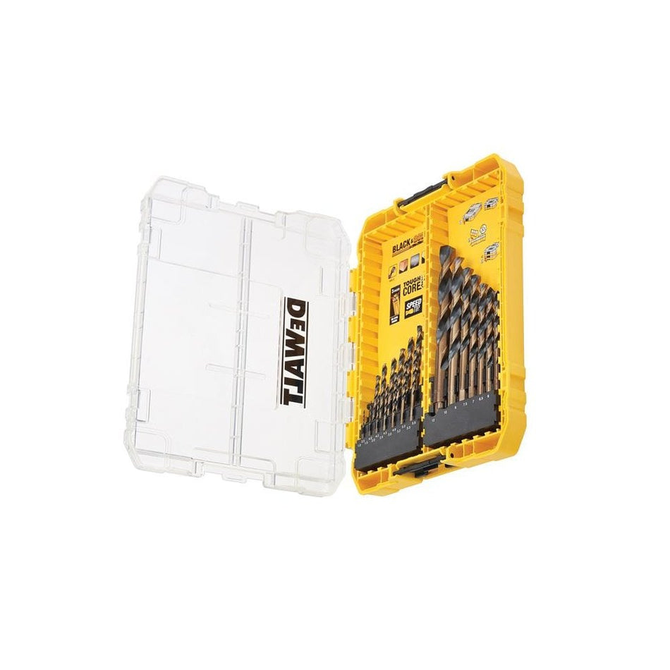 DEWALT DT70755 Black & Gold HSS Drill Set, 21 Piece