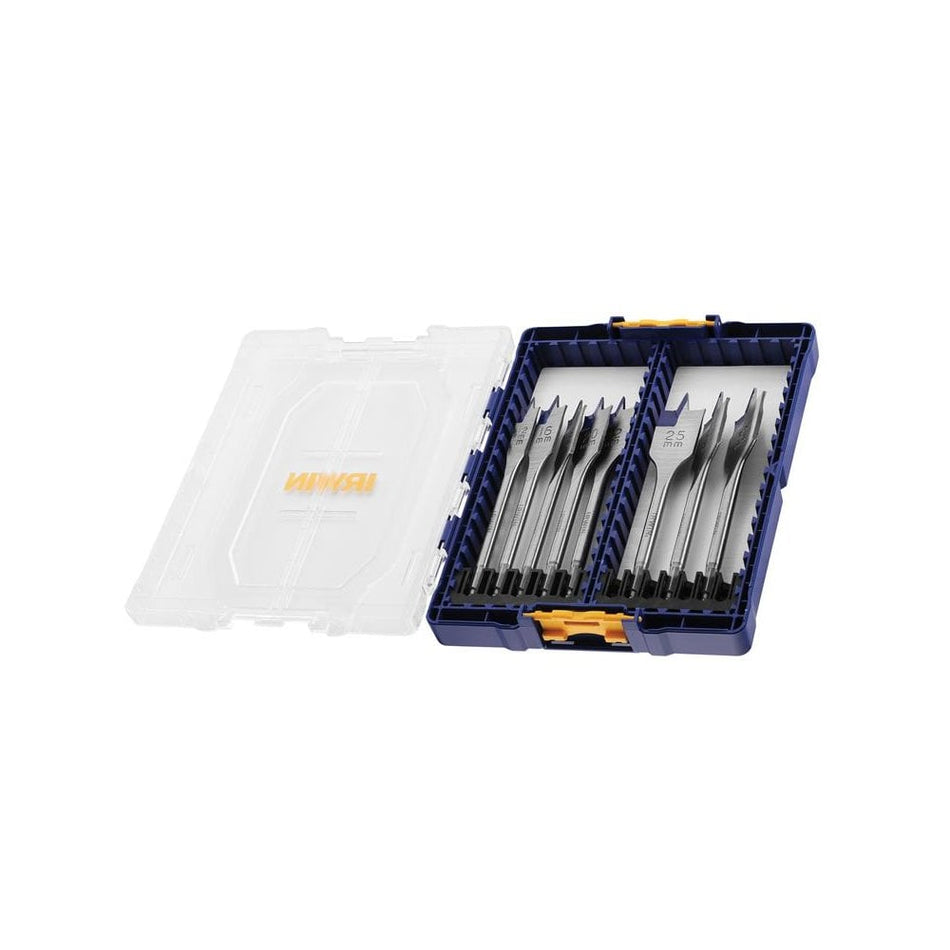 IRWINÂ© Blue Groove 4X Flat Bit Set, 8 Piece