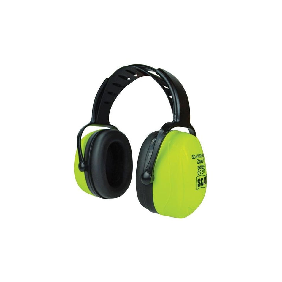 Scan Hi-Vis Ear Defenders SNR 32 dB
