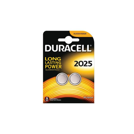 Duracell CR2025 Coin Lithium Battery (Pack 2)