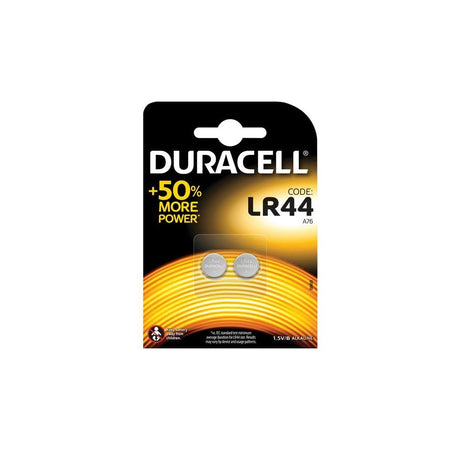 Duracell LR44 A76 Button Battery (Pack 2)
