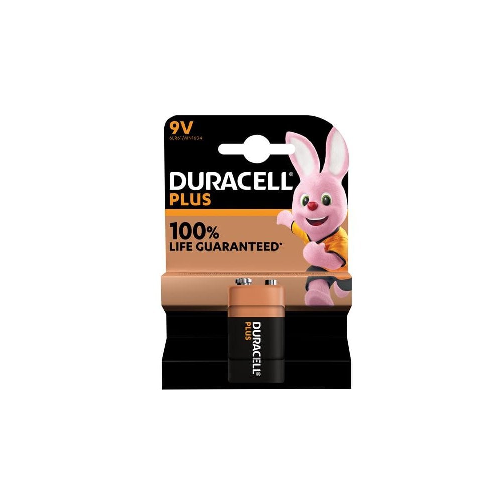 Duracell 9V Plus Power +100% Battery (Single Pack)