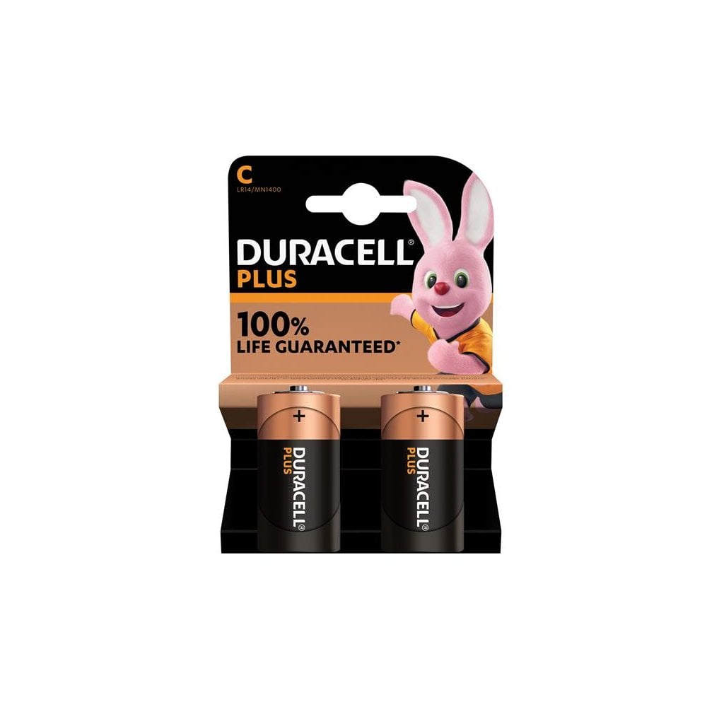 Duracell C Cell Plus Power +100% Batteries (Pack 2)
