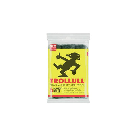 Trollull Handy Rolls Fine Steel Wool (Pack 6)