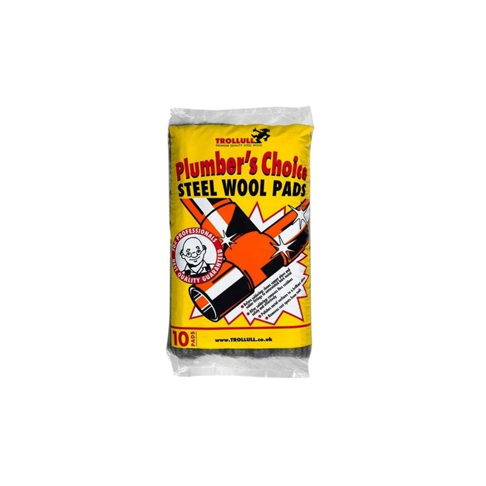 Trollull Plumber's Choice Steel Wool Pads 200g