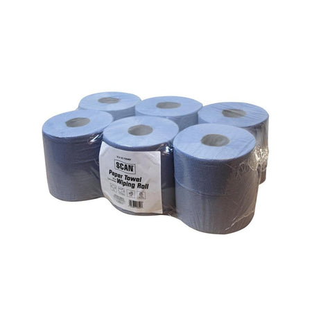 Scan Paper Towel Wiping Roll 2-Ply 176mm x 150m (Pack 6)