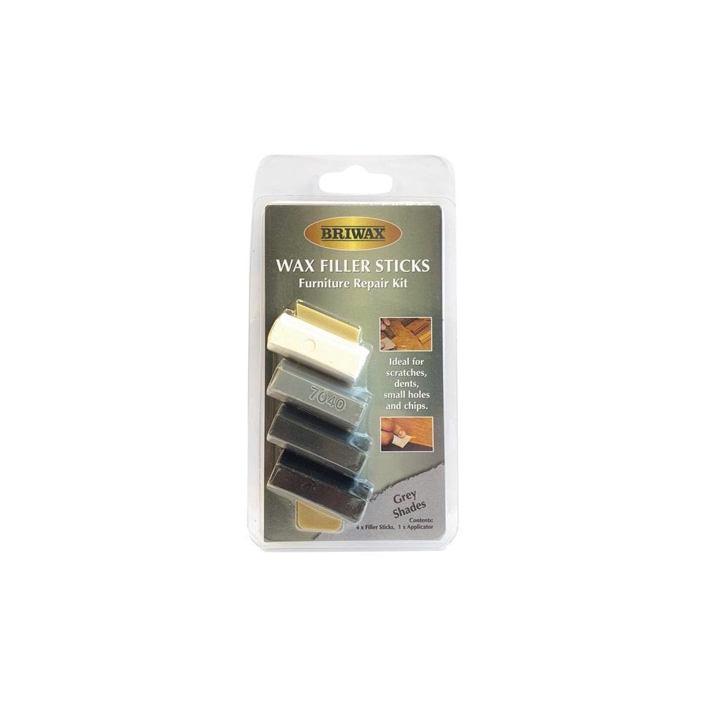 Briwax Wax Filler Sticks Grey Shades (Pack 4)