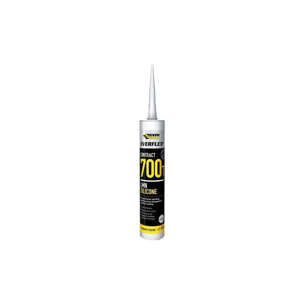 Everbuild EverflexÂ© 700T LMN Silicone Black 300ml