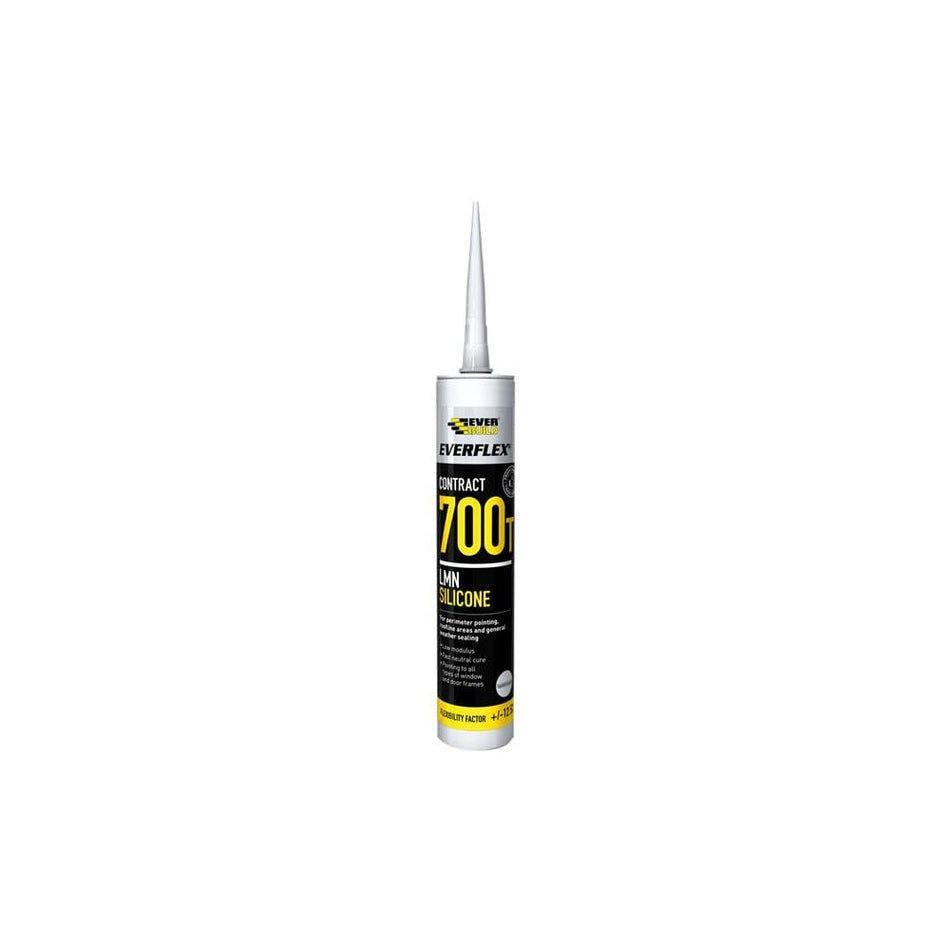 Everbuild EverflexÂ© 700T LMN Silicone Black 300ml
