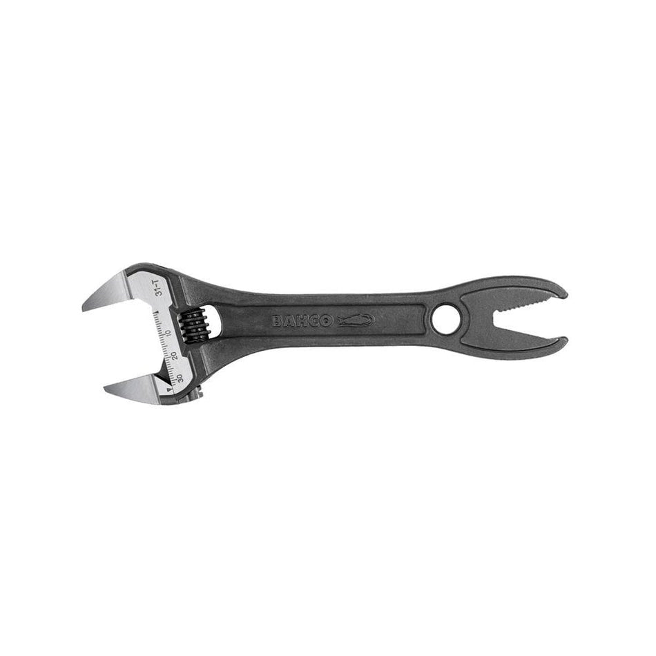 Bahco 31-T Thin Jaw Adjustable Spanner with Serrated Pipe Jaws