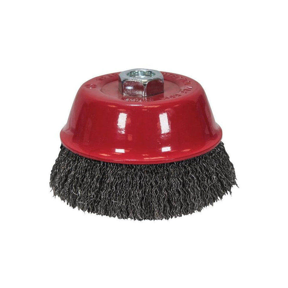 Faithfull Wire Cup Brush 100mm x M14 x 2 0.30mm