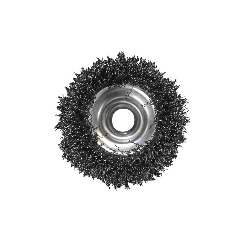 Faithfull Wire Cup Brush 80mm x M14 x 2 Stainless Steel 0.30mm