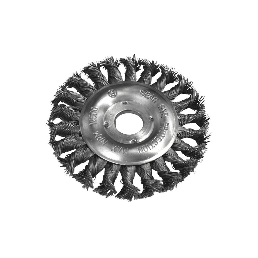 Faithfull Circular Wire Brush 115mm x 12 x M14 x 2 0.35mm Wire