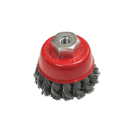 Faithfull Wire Cup Brush Twist Knot 65mm x M14 x 2 0.50mm