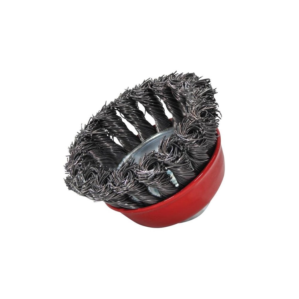 Faithfull Wire Cup Brush Twist Knot 65mm x M14 x 2 0.50mm