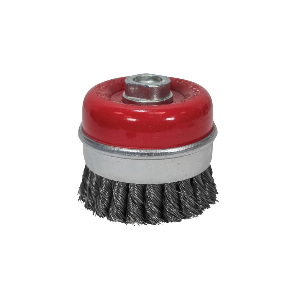 Faithfull Wire Cup Brush Twist Knot 80mm x M14 x 2 0.50mm