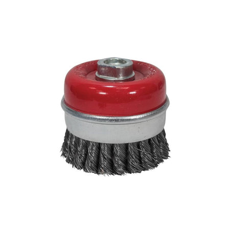 Faithfull Wire Cup Brush Twist Knot 80mm x M14 x 2 0.50mm