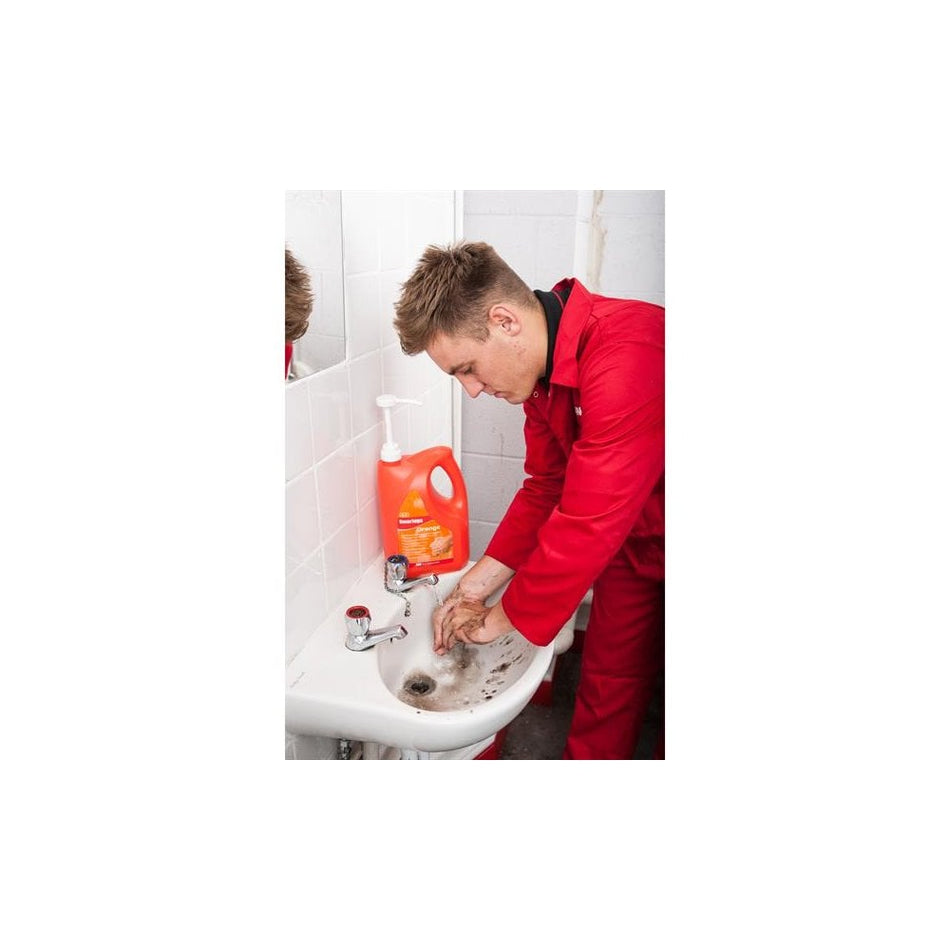 Swarfega Orange Hand Cleaner Pump Top Bottle 4 Litre