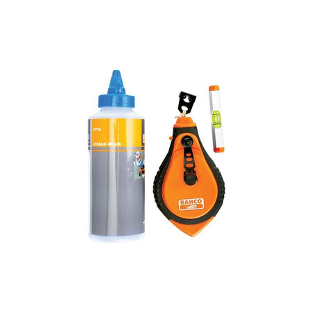 Bahco Blue Chalk, Chalk Line, Line Level Set