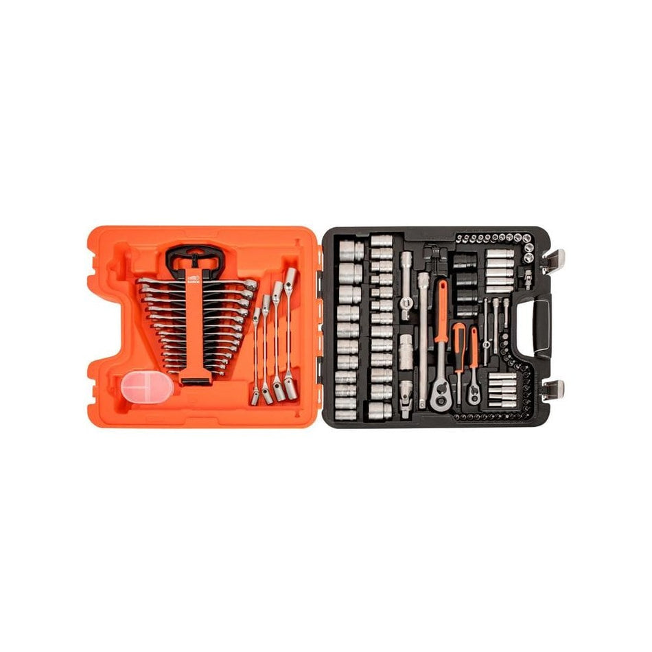 Bahco S106 Socket & Spanner Set of 106 Metric 1/4 & 1/2in Drive