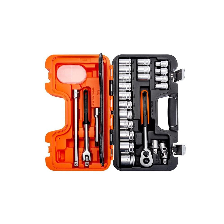 Bahco S240 Socket Set of 24 Metric 1/2in Drive