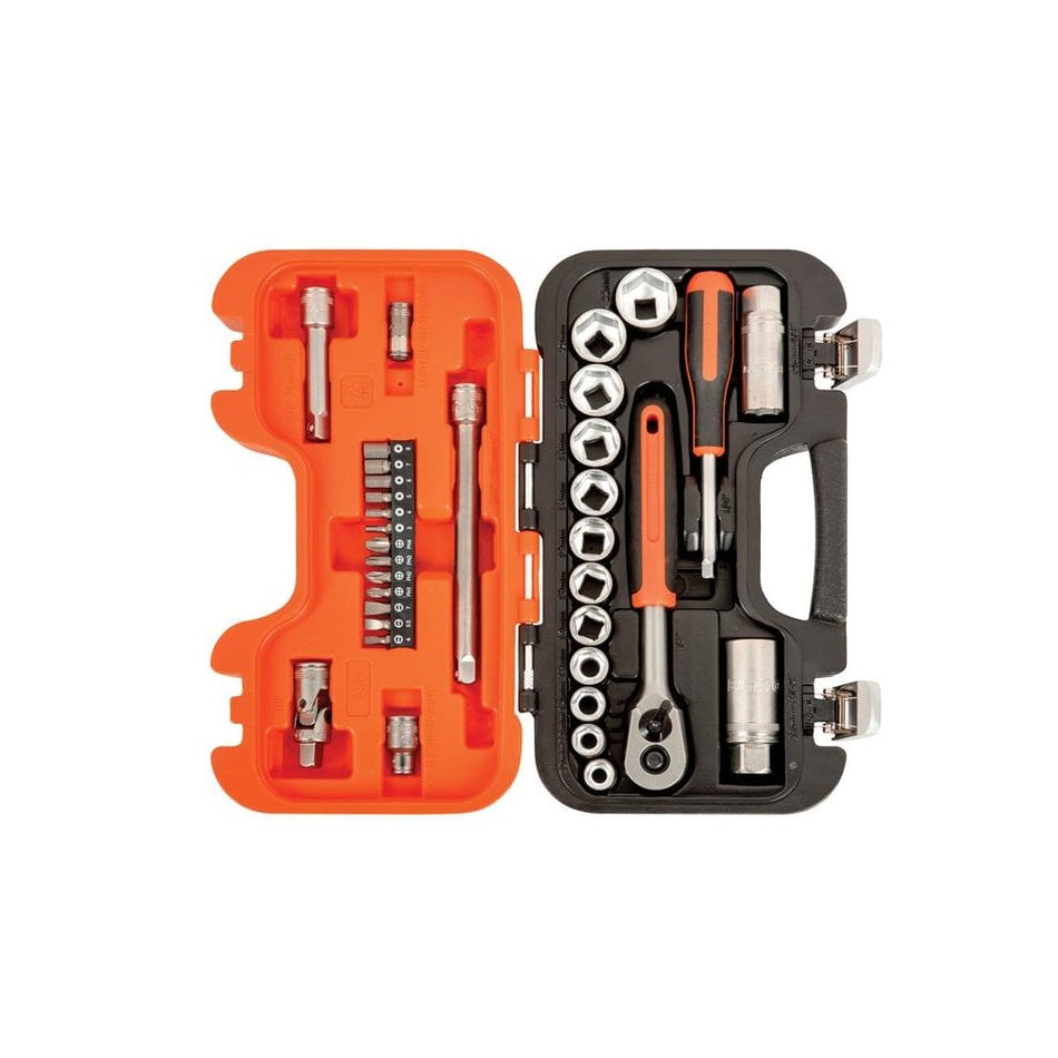Bahco S330 Socket Set of 34 Metric 1/4in & 3/8in Drive