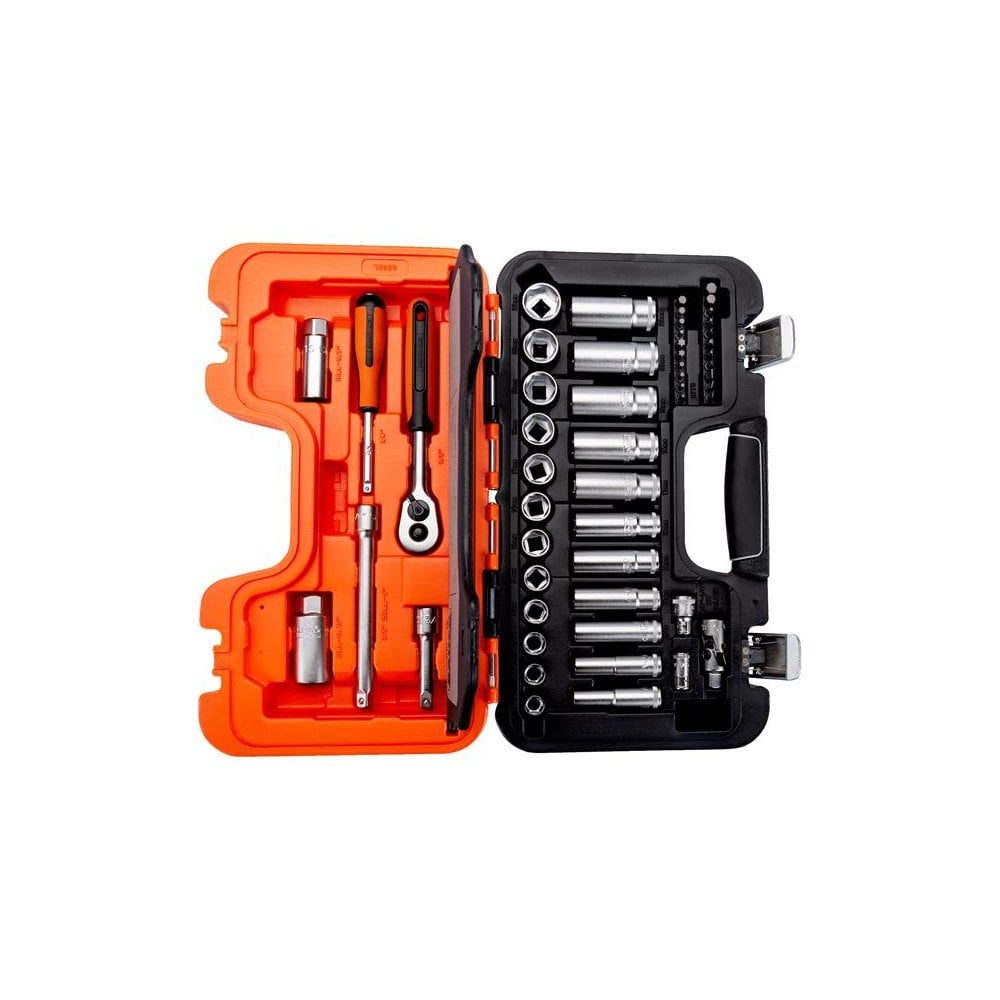 Bahco S330L Socket Set of 53 Metric 1/4in & 3/8in Deep Drive