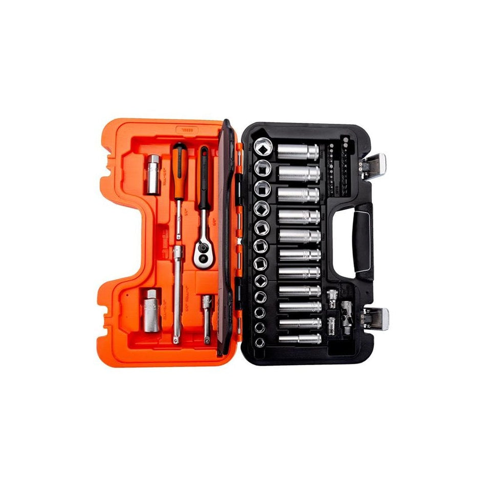 Bahco S330L Socket Set of 53 Metric 1/4in & 3/8in Deep Drive