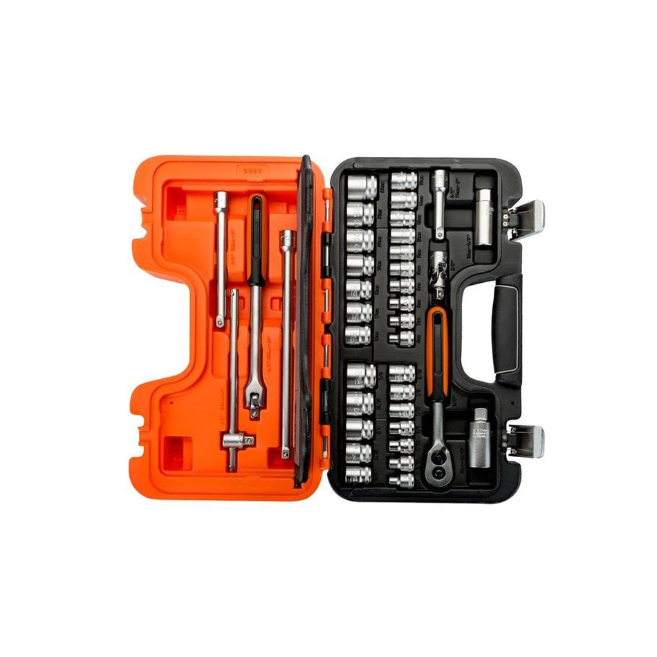 Bahco S380 Socket Set of 38 Metric 3/8in Drive