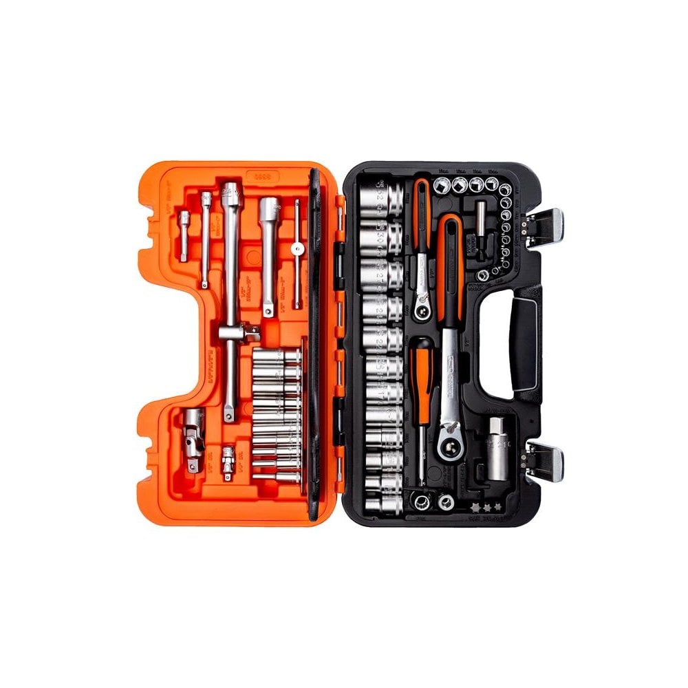 Bahco S560 Socket Set of 56 Metric 1/4 & 1/2in Drive