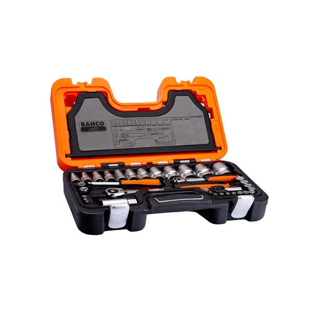 Bahco S560 Socket Set of 56 Metric 1/4 & 1/2in Drive