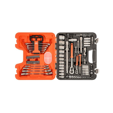 Bahco S910 Socket & Spanner Set of 92 Metric & AF 1/4 & 1/2in Drive