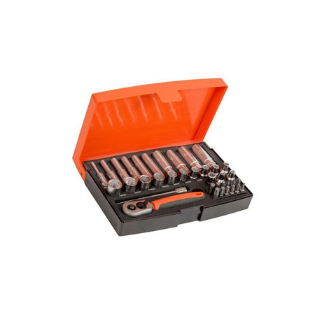 Bahco SL25L Socket Set of 37 Metric 1/4in Deep Drive