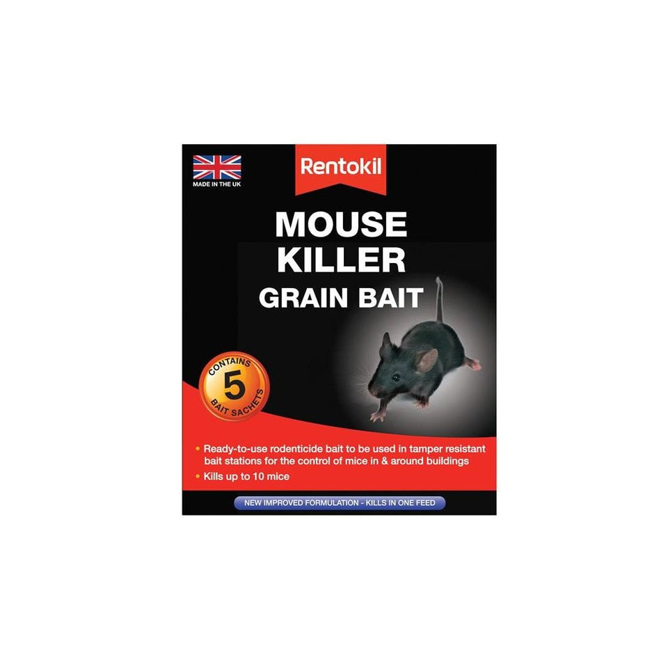 Rentokil Mouse Killer Grain Bait 5 Sachets